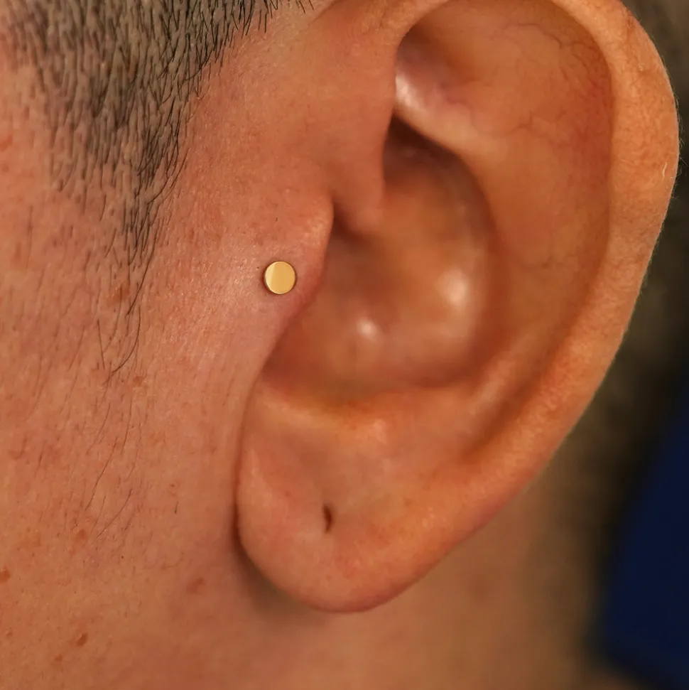Small Circle Flatback Piercing