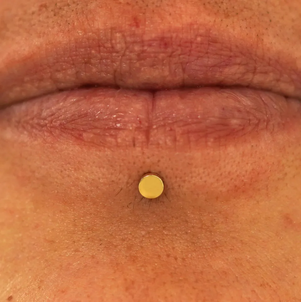 Small Circle Flatback Piercing