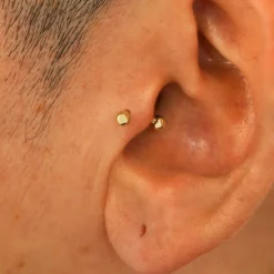 Small Curved Barbell Piercing