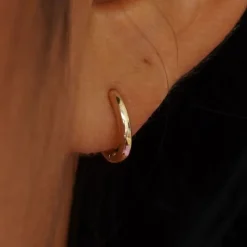 Small Curvy Huggie Hoops