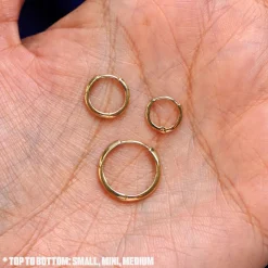 Small Curvy Huggie Hoops