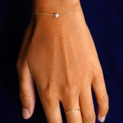 Small Pearl Slide Bracelet