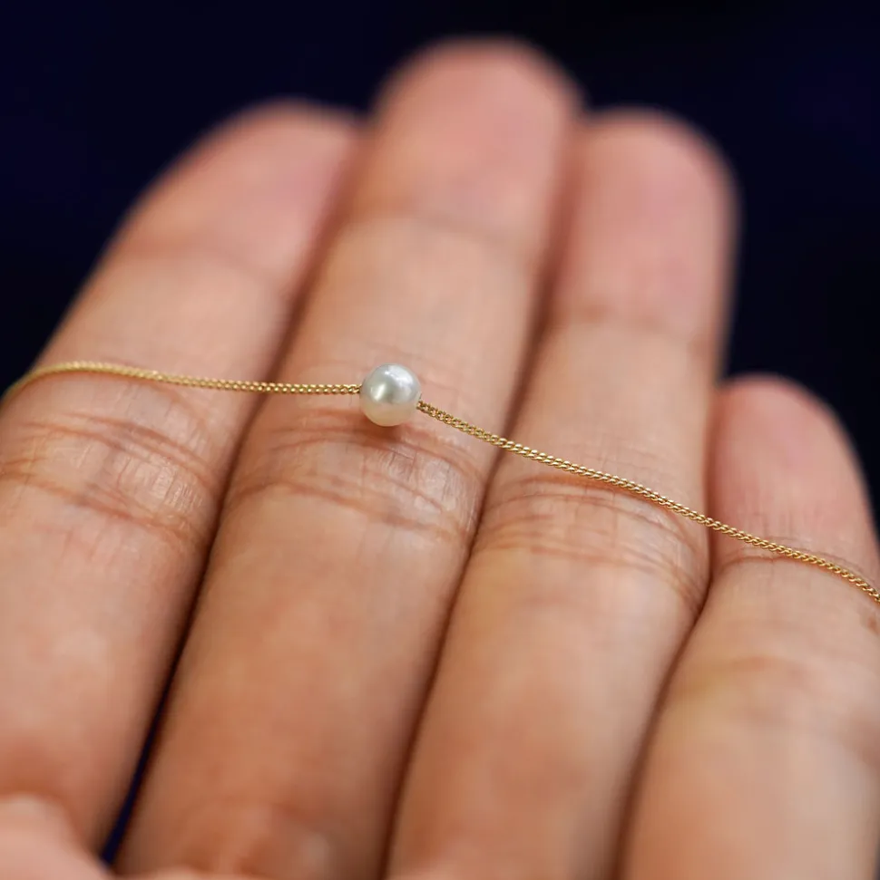Small Pearl Slide Bracelet