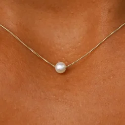 Small Pearl Slide Necklace