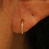 Small Seamless Huggie Hoops / Piercing