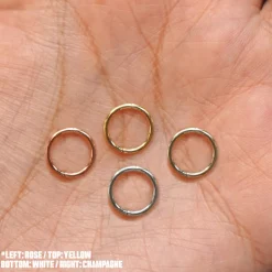 Small Seamless Huggie Hoops / Piercing