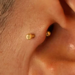 Small Straight Barbell Piercing