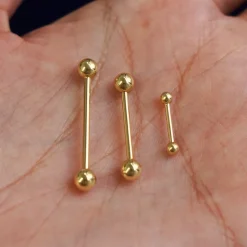 Small Straight Barbell Piercing