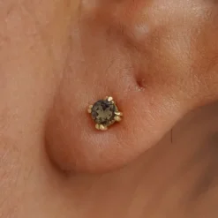 Smoky Quartz Earring