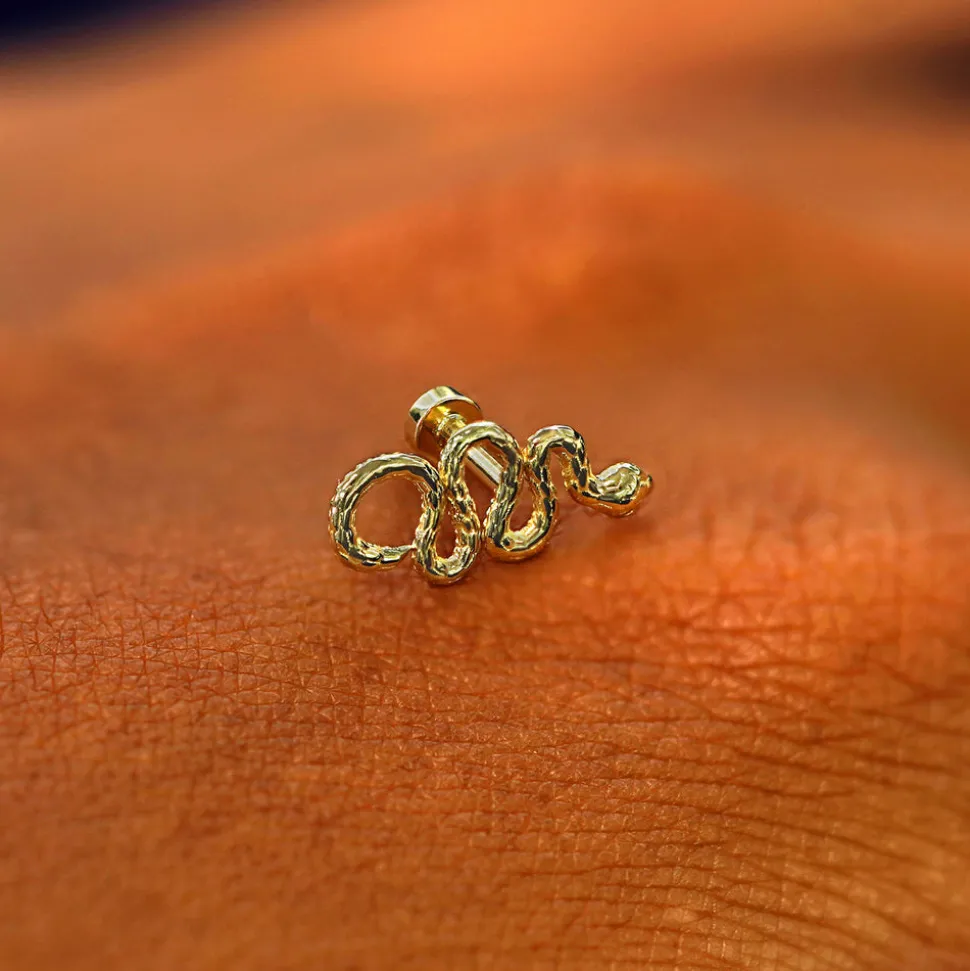 Snake Flatback Piercing
