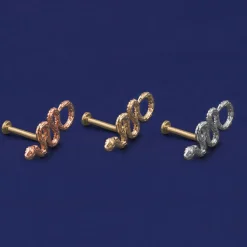 Snake Flatback Piercing