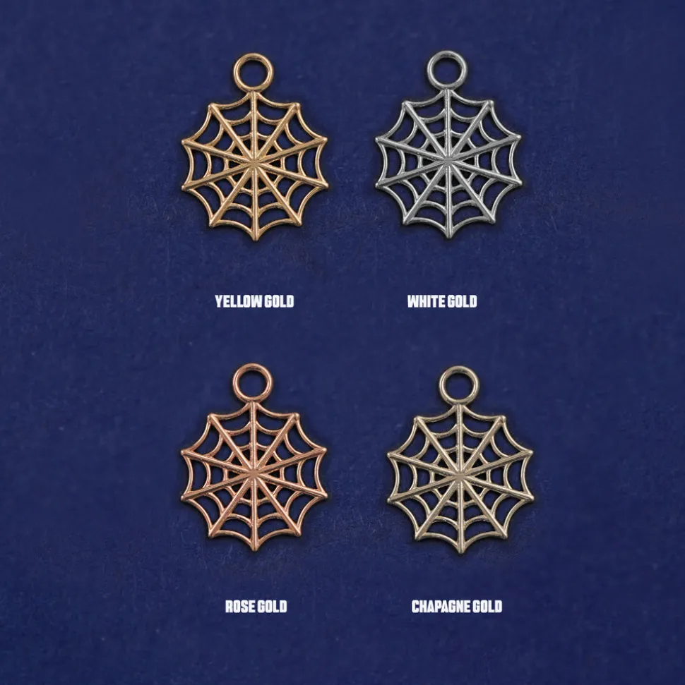 Spider Web Charm