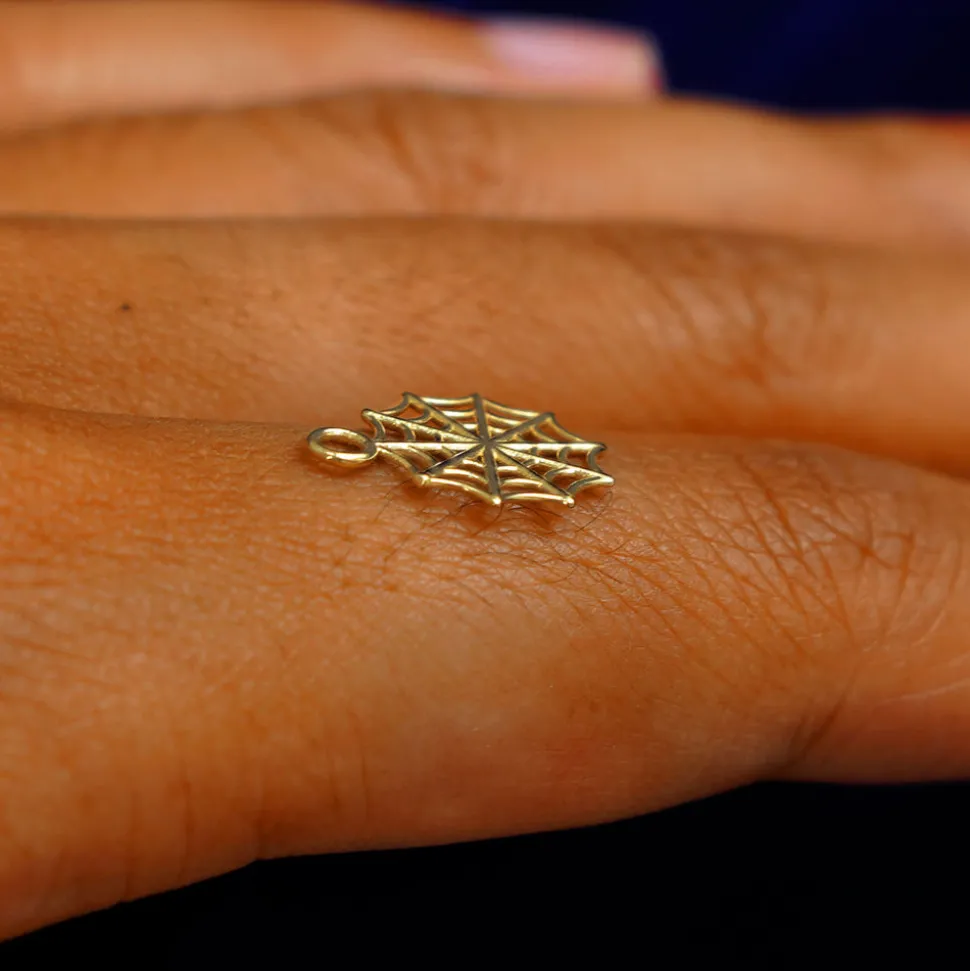Spider Web Charm