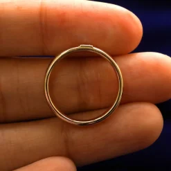 Square Carre Cut Diamond Band