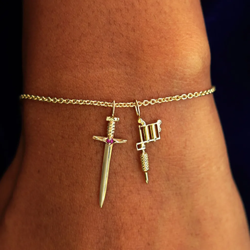 Thick Cable Bracelet