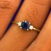 Three Stone Sapphire Ring