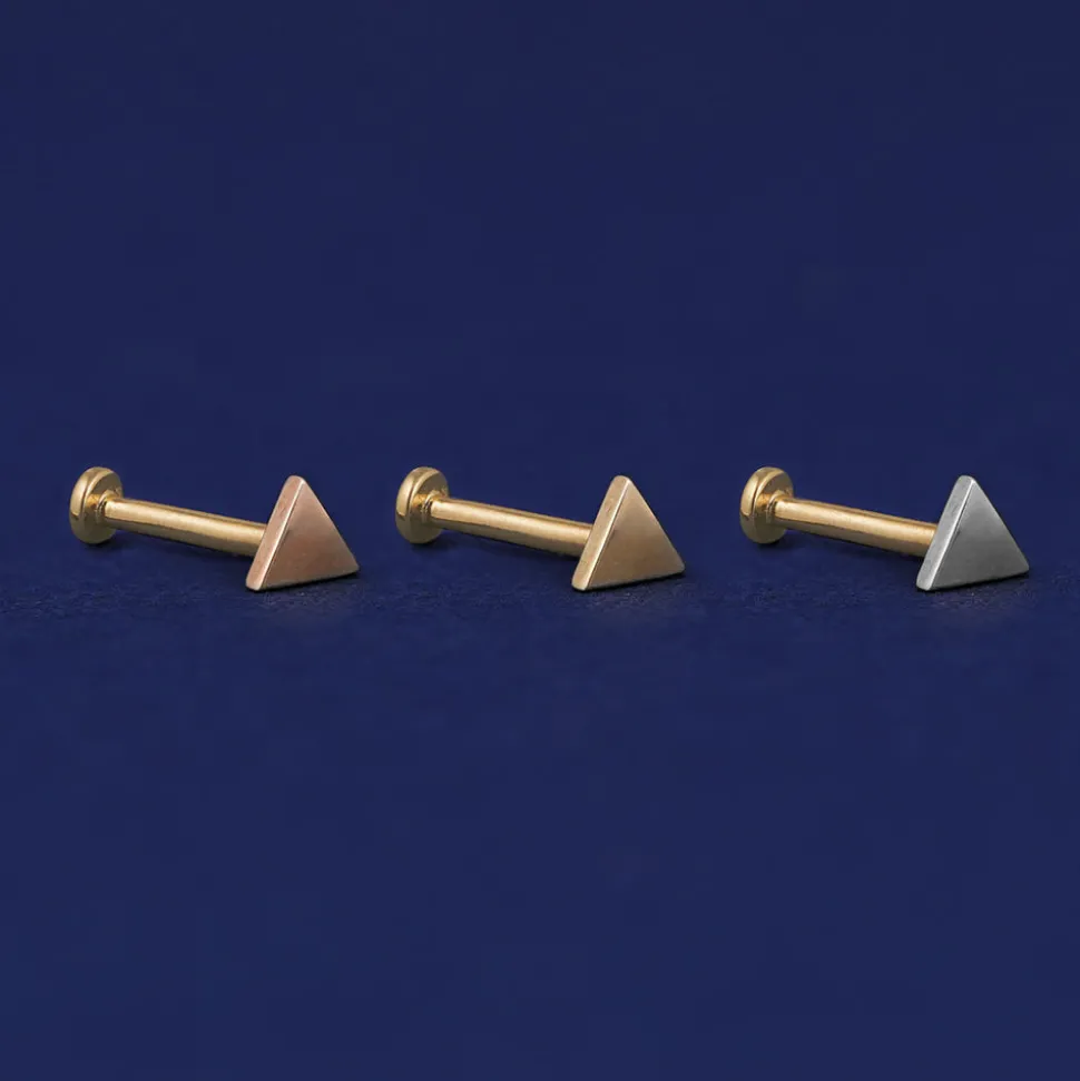 Triangle Flatback Piercing