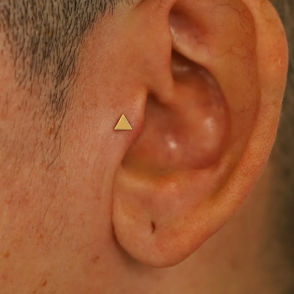 Triangle Flatback Piercing