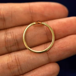 Trillion Black Diamond Ring