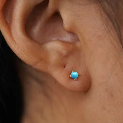 Turquoise Flatback Piercing