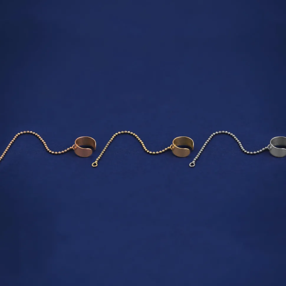 Wide Cuff With Chain