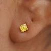 Yellow Diamond Earring