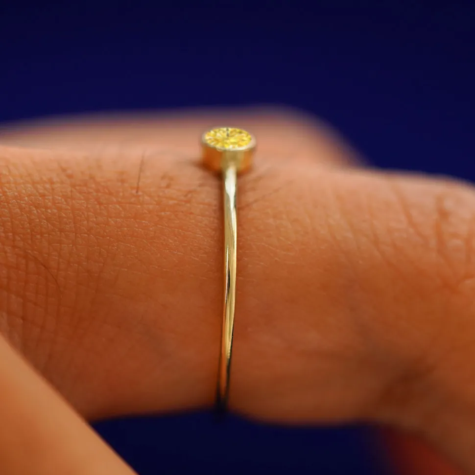 Yellow Diamond Ring